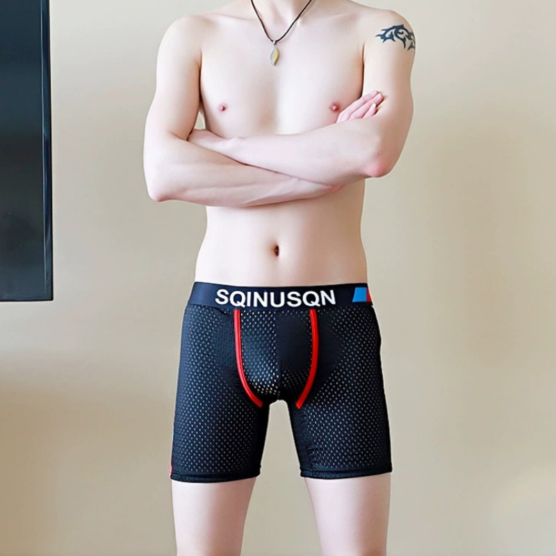 Calzoncillos Boxer de Malla de - Long Leg Trunk Men reseña y precio