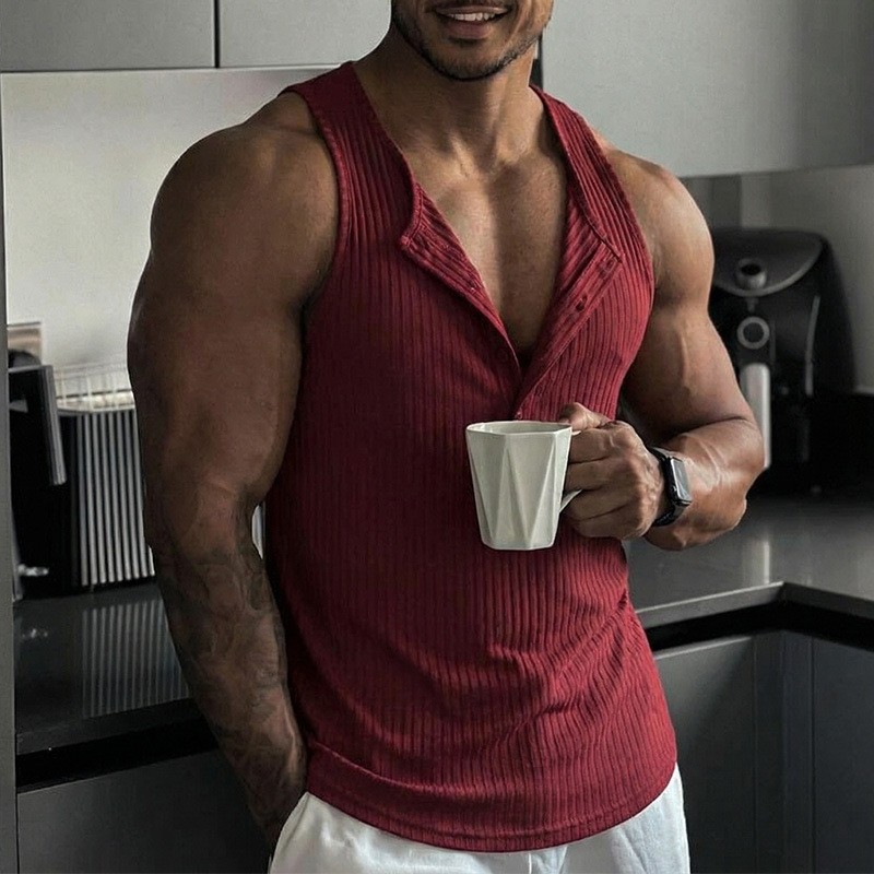 Camiseta deportiva sin mangas  - Tank Top Ribbed reseña y precio